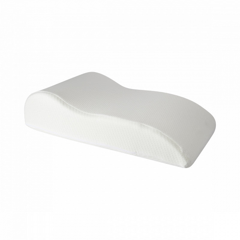 Orthopedisch beenkussen van 100% memory foam, ergonomisch gevormd voor optimale ondersteuning.